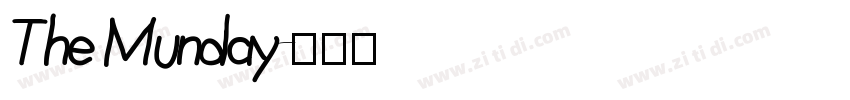 The Munday字体转换